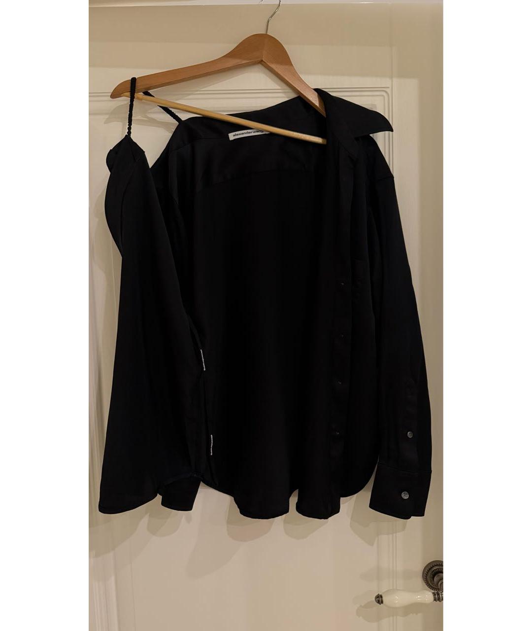 ALEXANDER WANG Черная шелковая блузы, фото 3