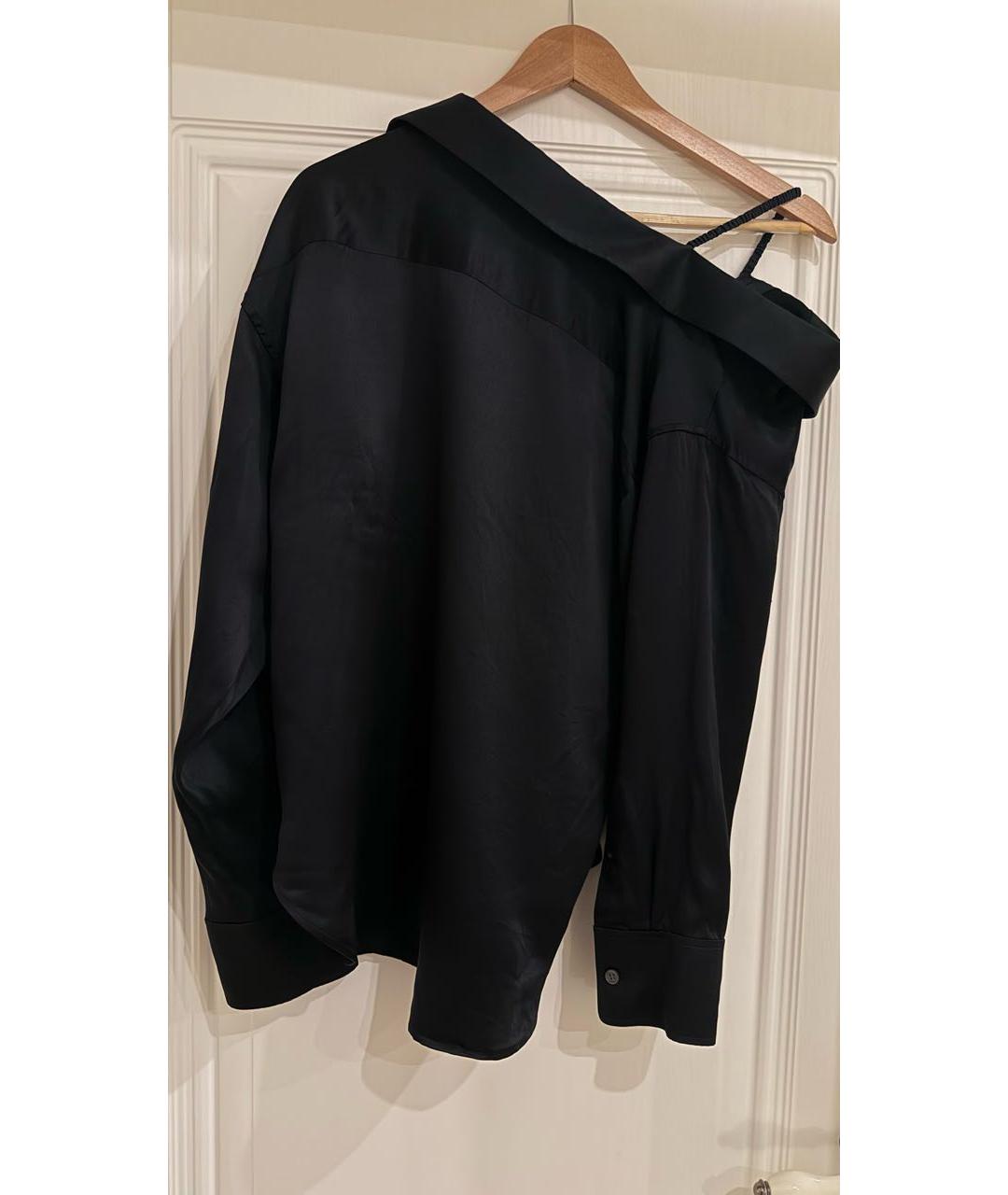 ALEXANDER WANG Черная шелковая блузы, фото 2