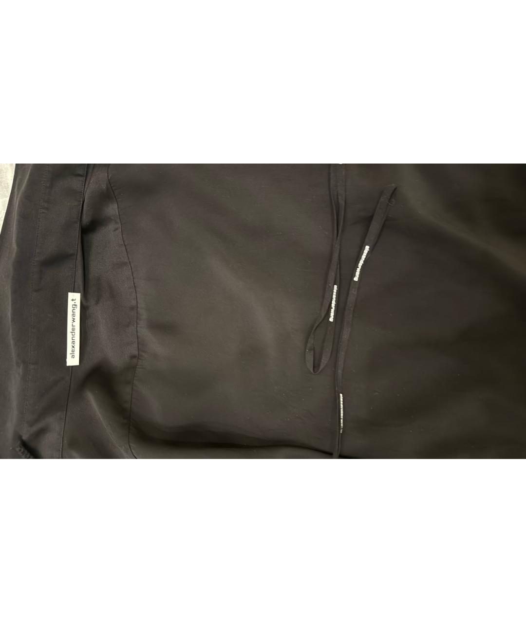 ALEXANDER WANG Черная шелковая блузы, фото 4