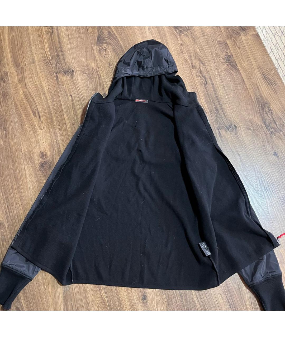 PRADA Черная полиэстеровая куртка, фото 6