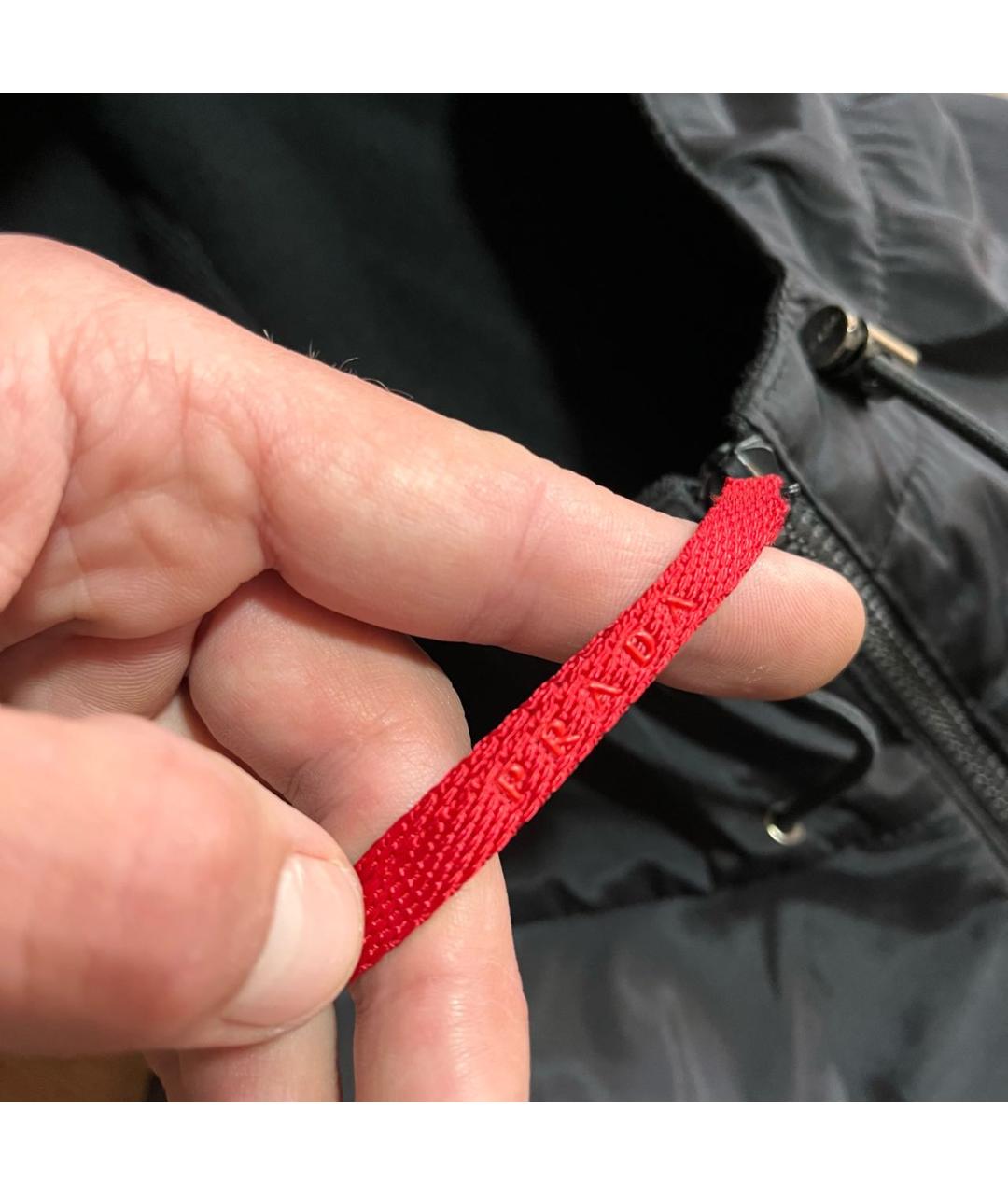 PRADA Черная полиэстеровая куртка, фото 7