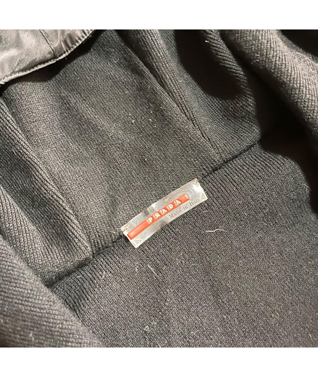 PRADA Черная полиэстеровая куртка, фото 3