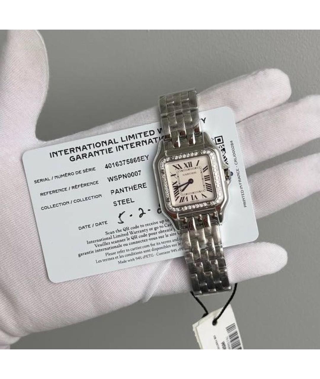 CARTIER Белые часы, фото 5