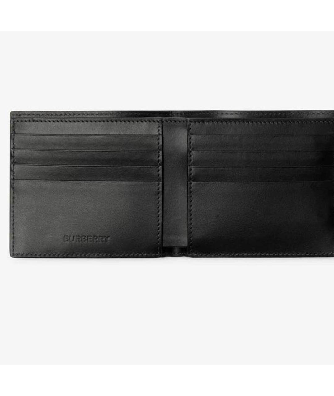 BURBERRY Антрацитовый кошелек, фото 3