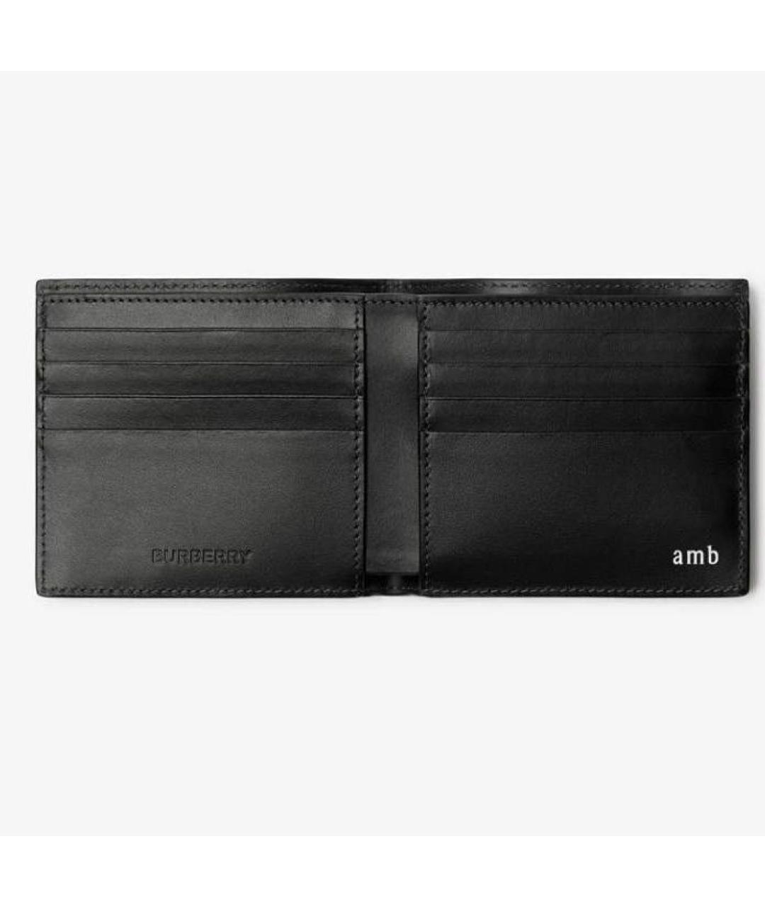 BURBERRY Антрацитовый кошелек, фото 2