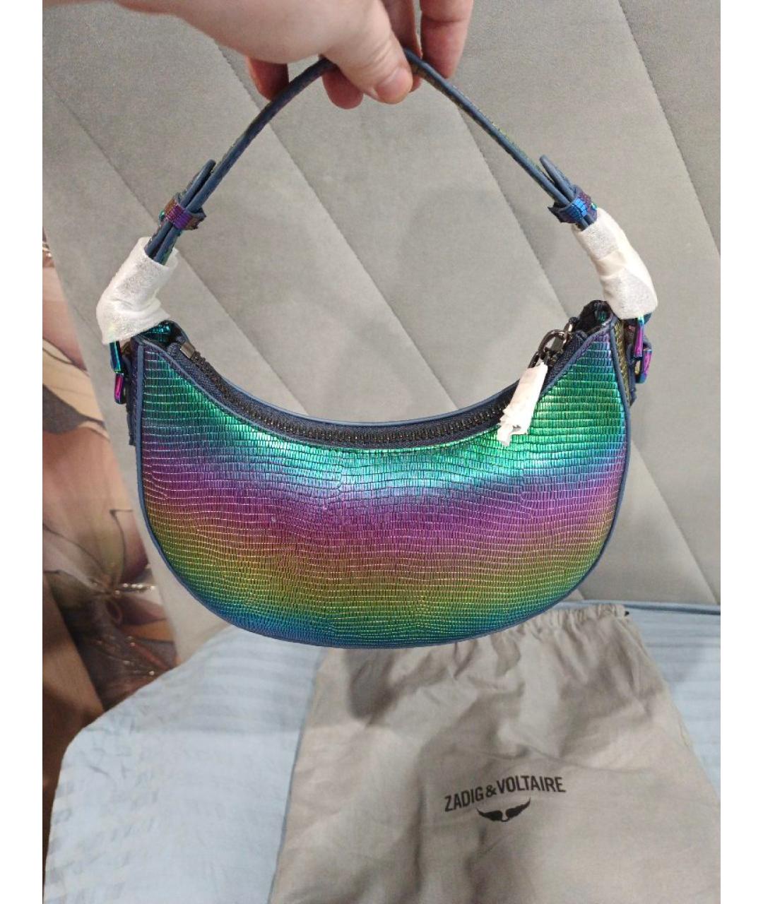 ZADIG & VOLTAIRE Мульти кожаная сумка через плечо, фото 3