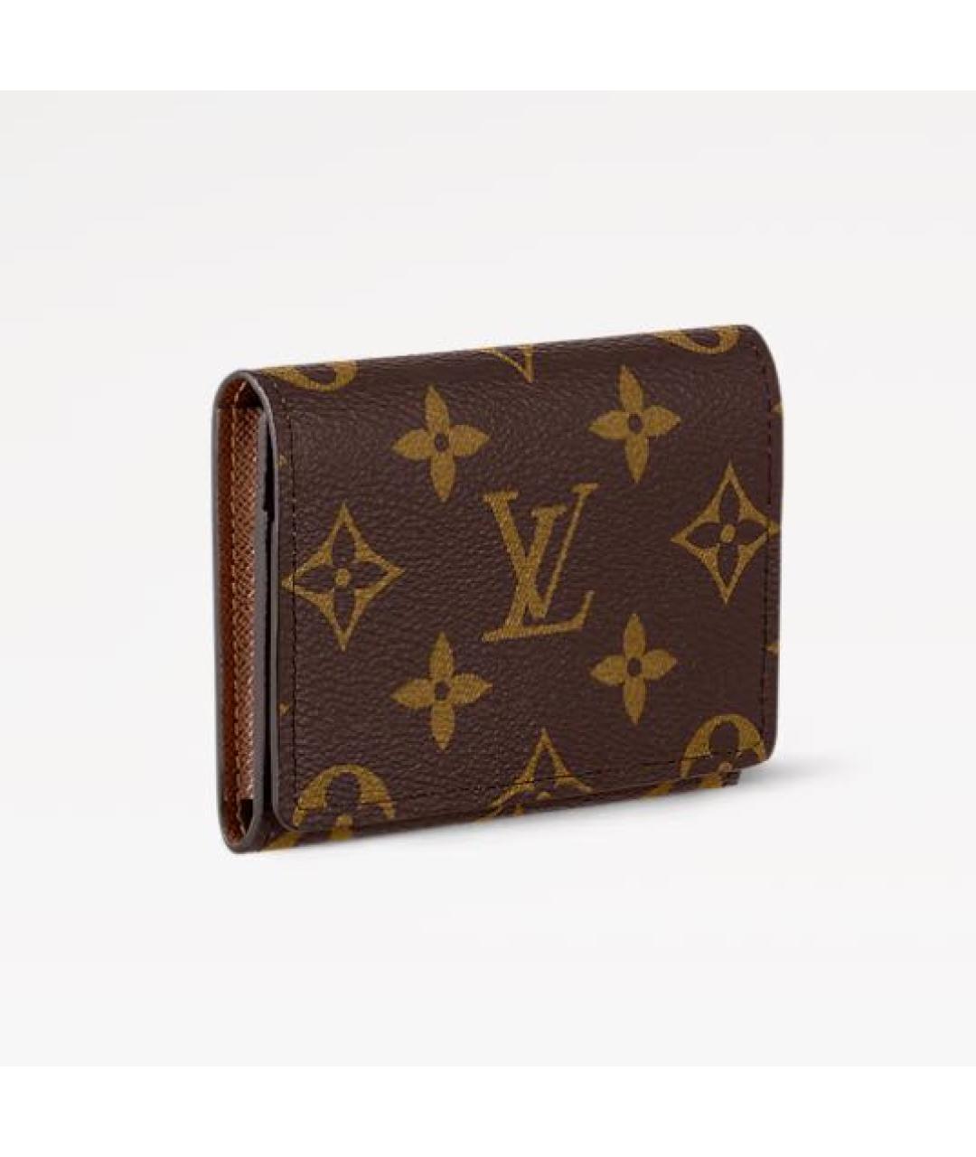 LOUIS VUITTON Коричневый кардхолдер, фото 3