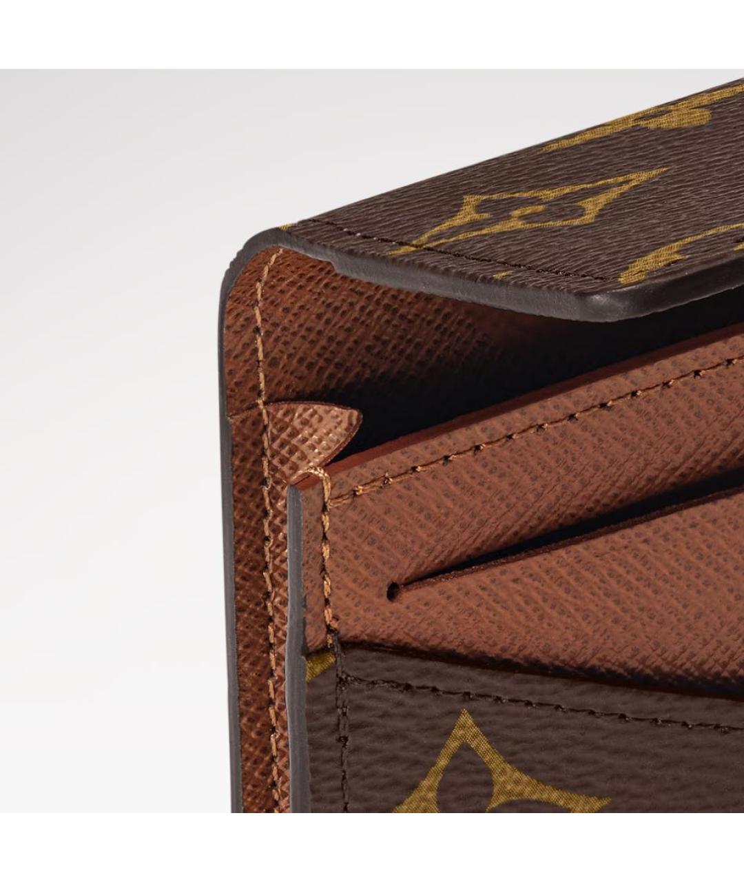 LOUIS VUITTON Коричневый кардхолдер, фото 5