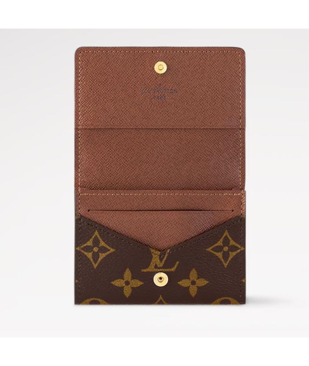 LOUIS VUITTON Коричневый кардхолдер, фото 4