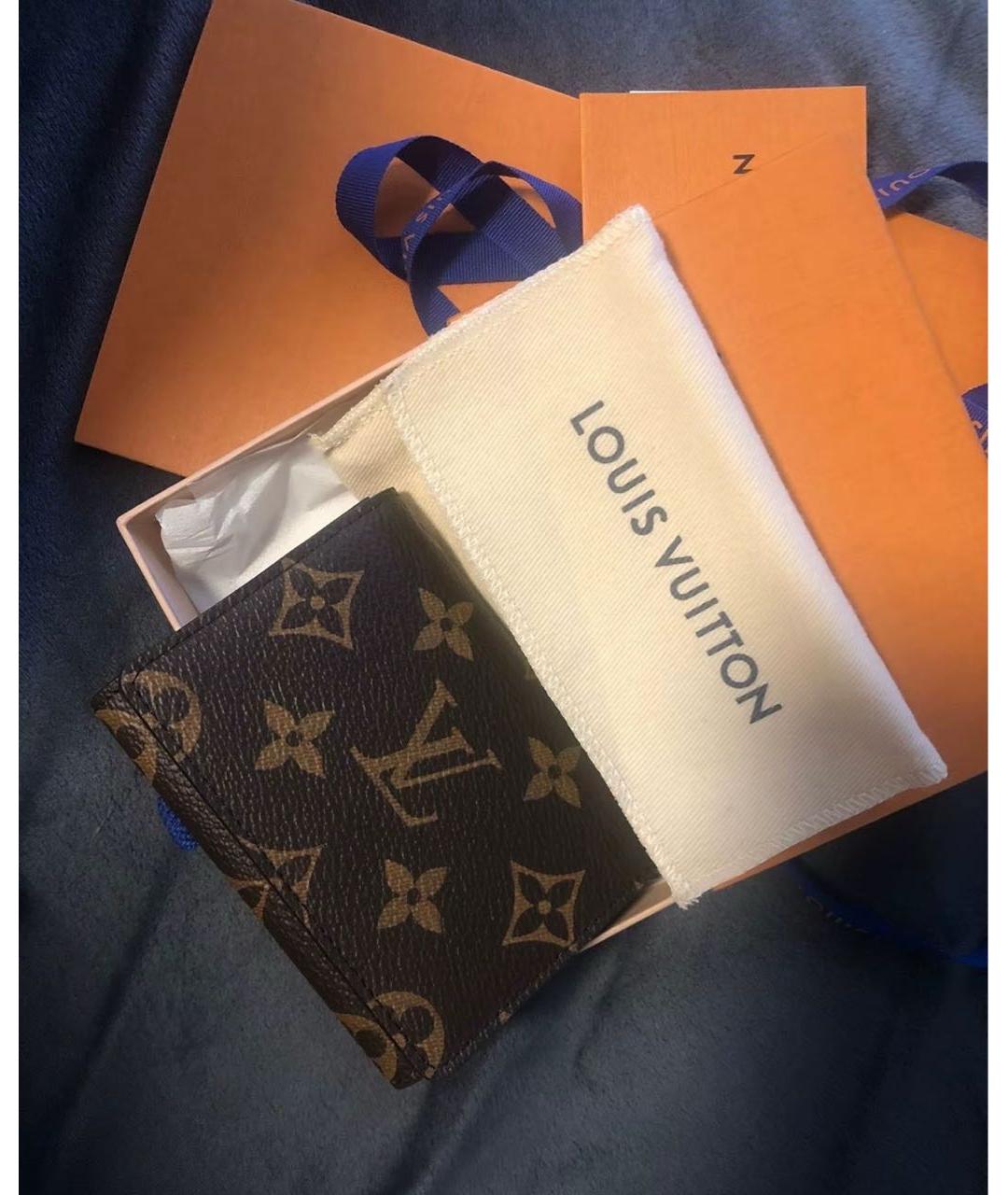 LOUIS VUITTON Коричневый кардхолдер, фото 8