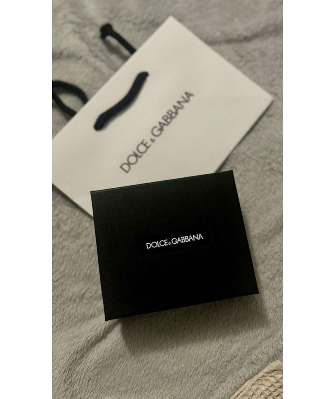 DOLCE&GABBANA Антрацитовый кожаный кардхолдер, фото 4