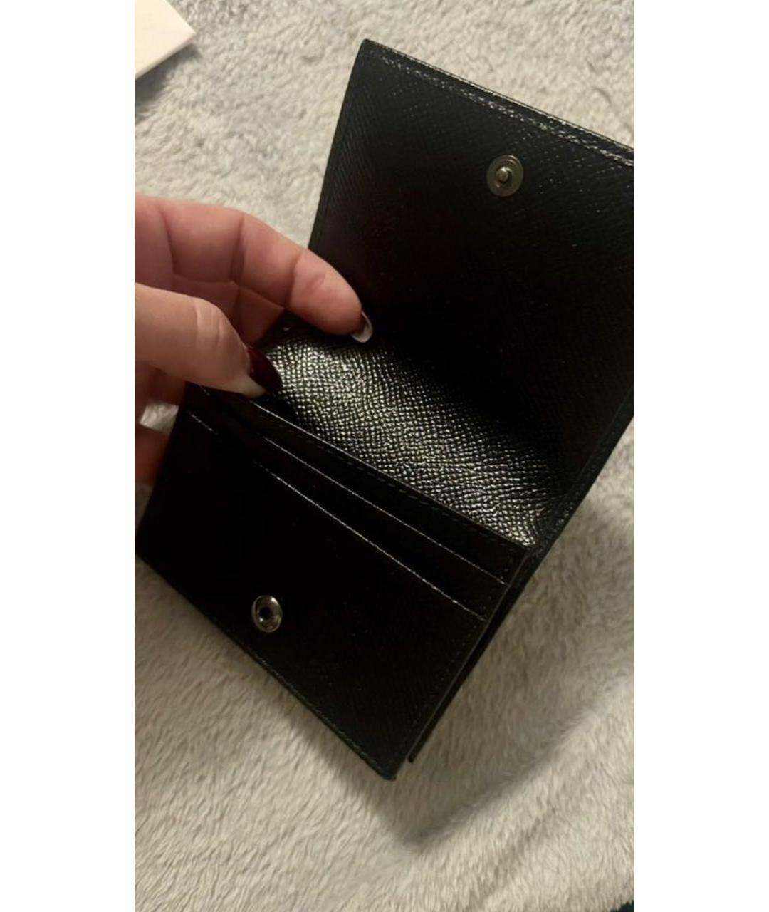 DOLCE&GABBANA Антрацитовый кожаный кардхолдер, фото 3