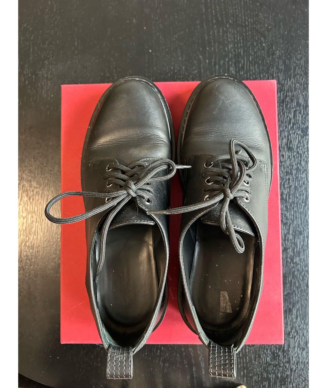 VALENTINO Черные кожаные брогги и оксфорды, фото 3