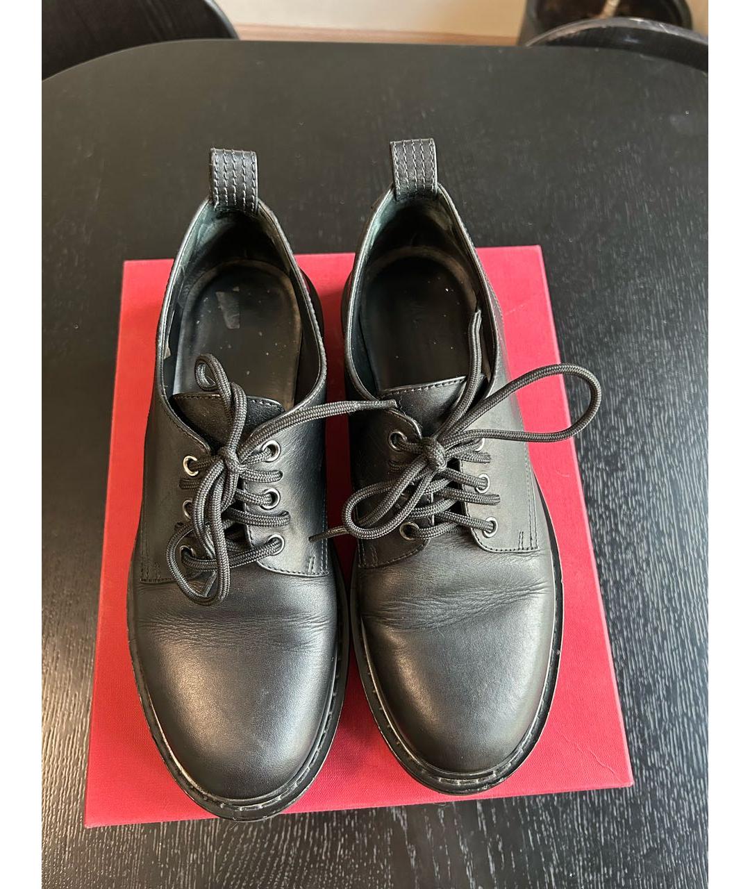 VALENTINO Черные кожаные брогги и оксфорды, фото 2