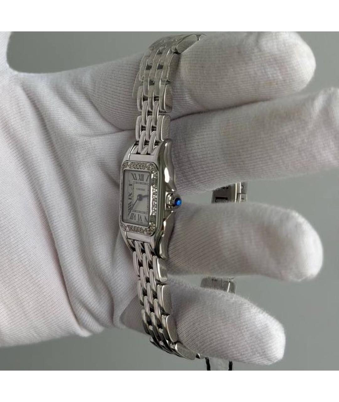 CARTIER Белые часы, фото 3