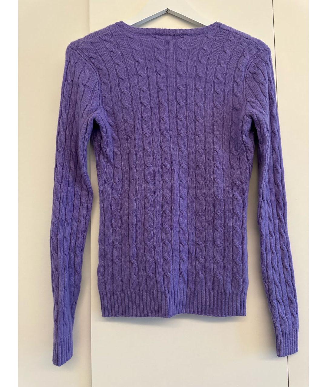 RALPH LAUREN Фиолетовый кашемировый джемпер / свитер, фото 2