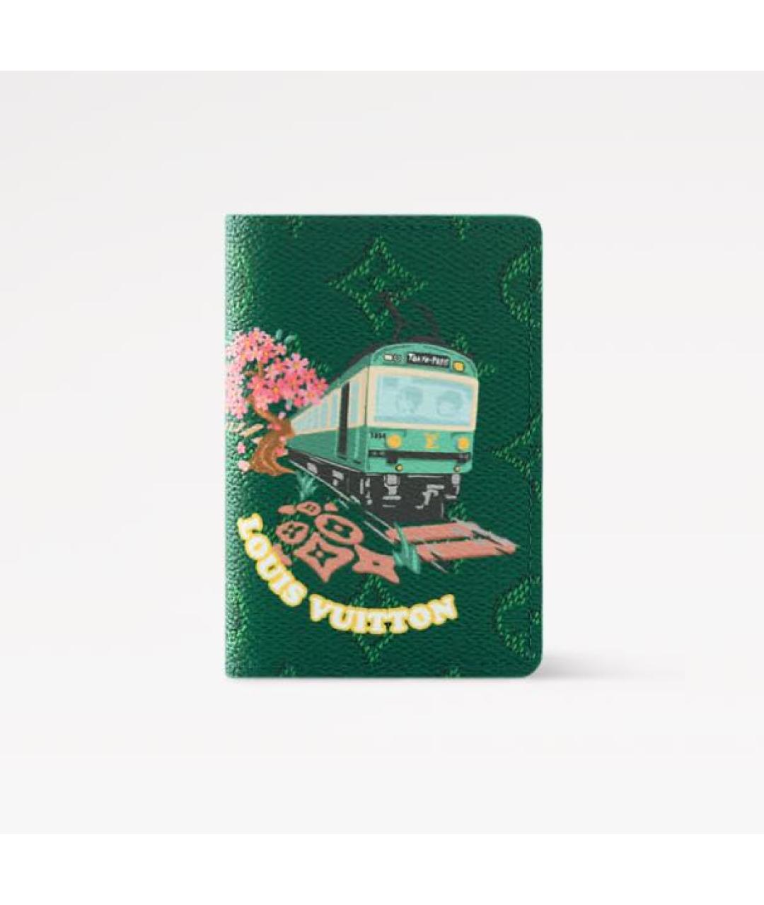 LOUIS VUITTON Зеленый кардхолдер, фото 6