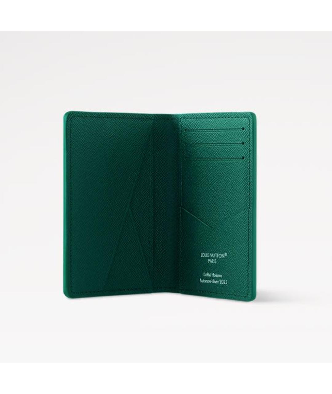 LOUIS VUITTON Зеленый кардхолдер, фото 3