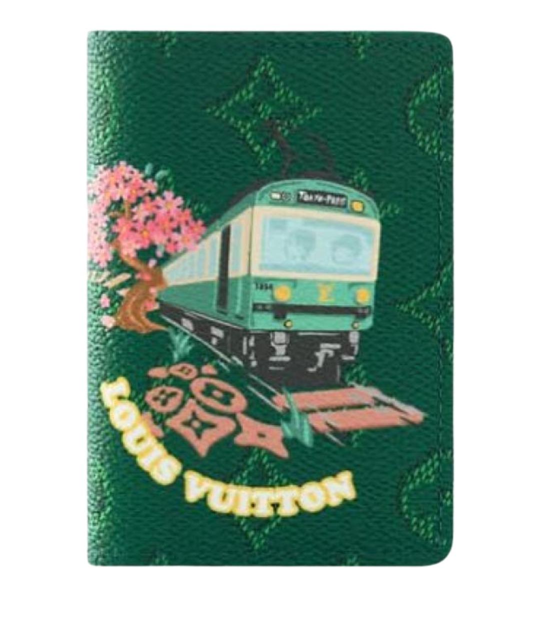 LOUIS VUITTON Зеленый кардхолдер, фото 1