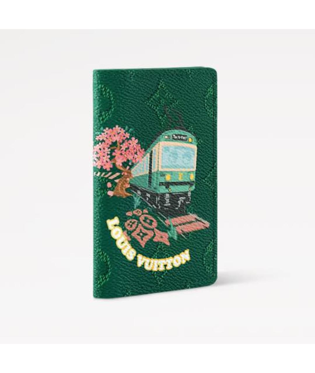 LOUIS VUITTON Зеленый кардхолдер, фото 2