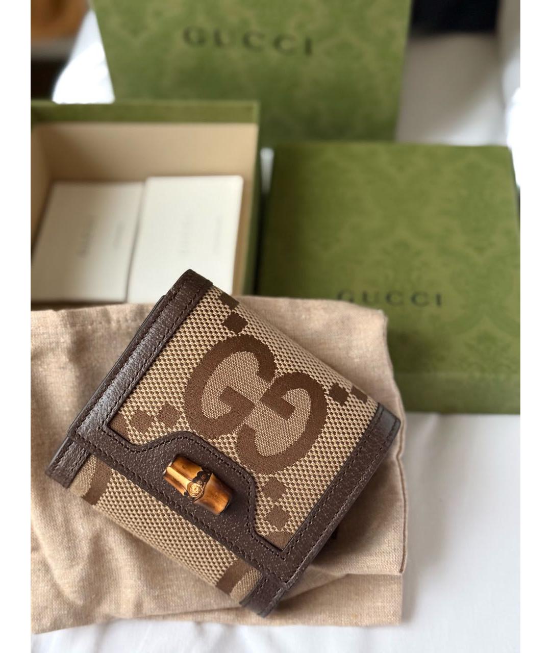 GUCCI Коричневый кошелек, фото 3