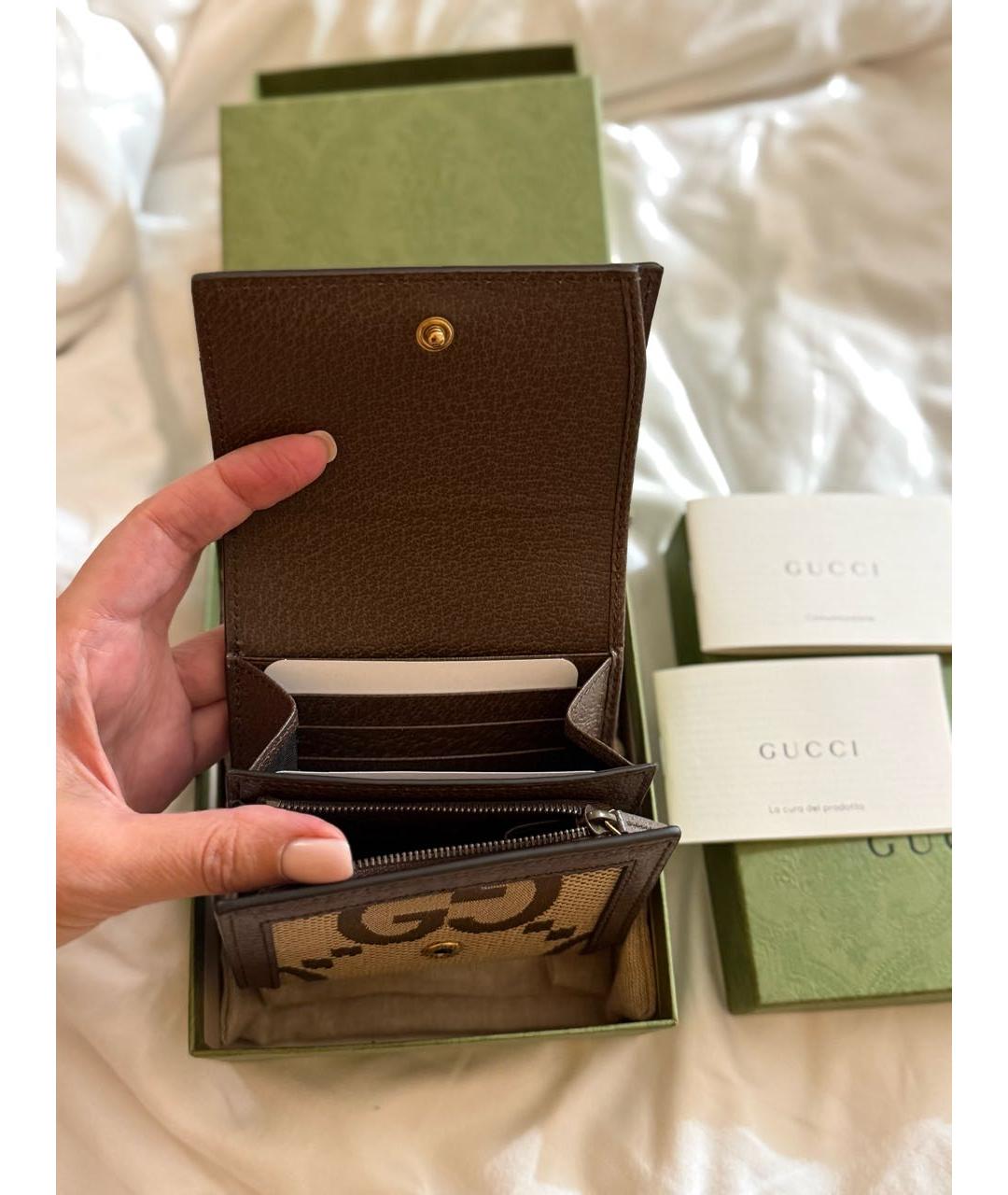 GUCCI Коричневый кошелек, фото 4