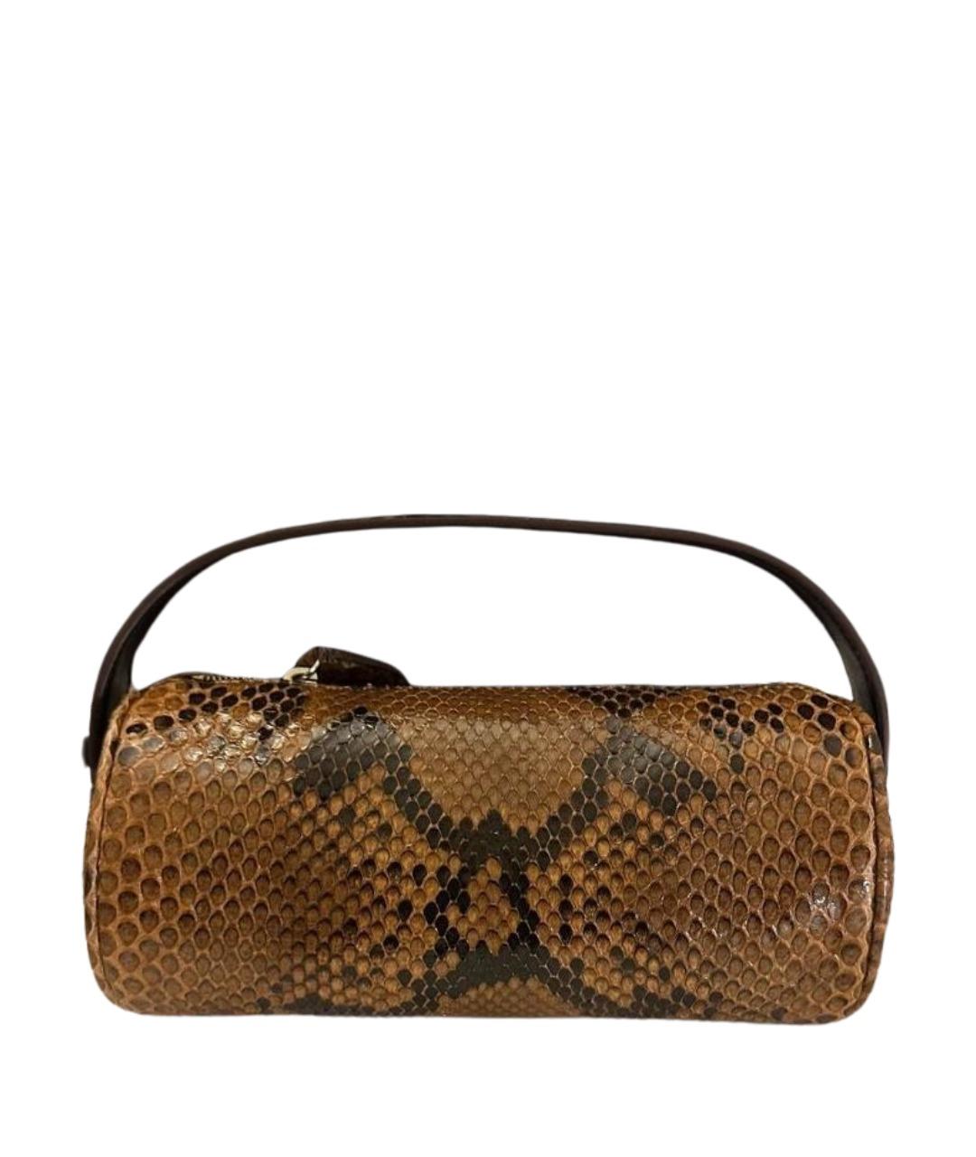 THE ROW Коричневая кожаная сумка с короткими ручками, фото 1