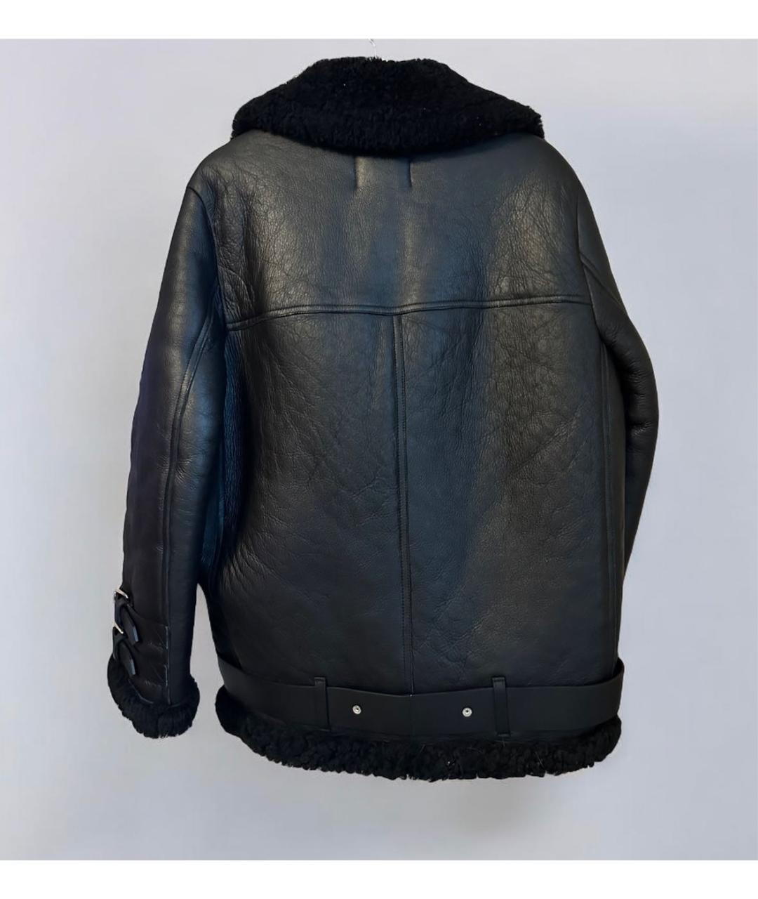 ACNE STUDIOS Черная кожаная дубленка, фото 3