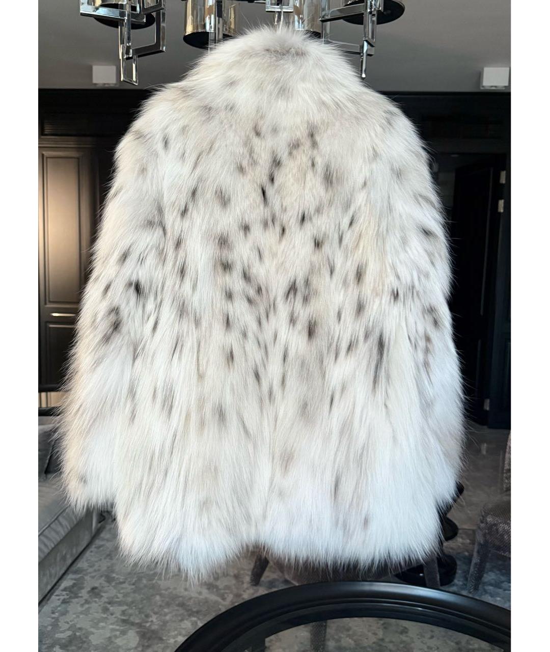 BRASCHI Белая меховая шуба, фото 2