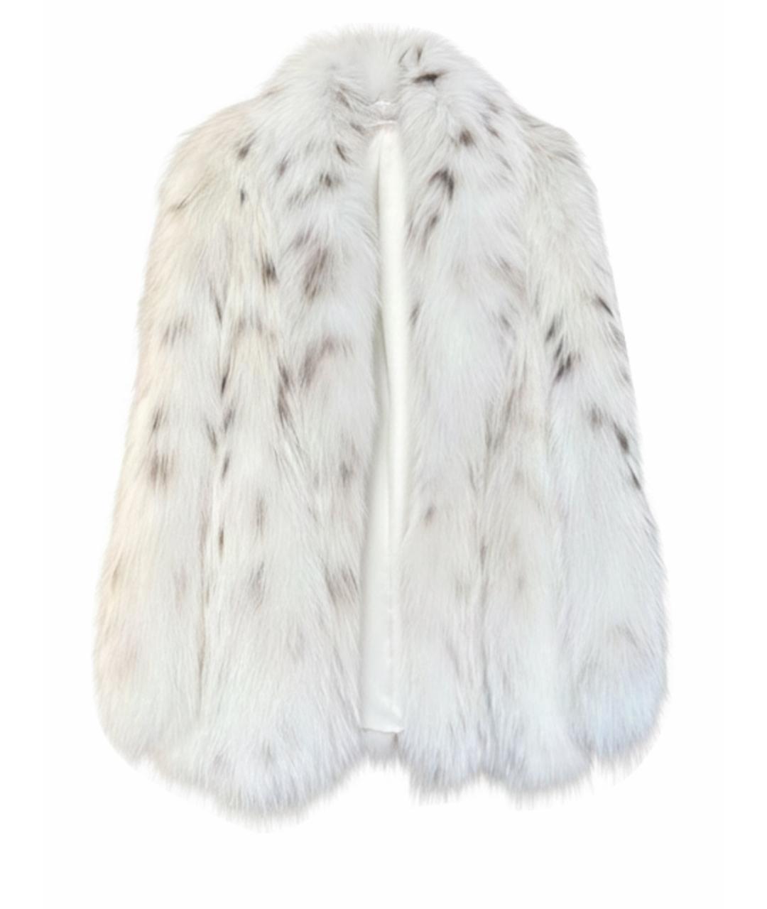 BRASCHI Белая меховая шуба, фото 1