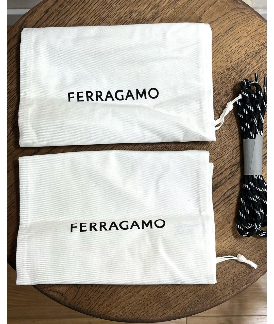 FERRAGAMO Черные кожаные лоферы, фото 8