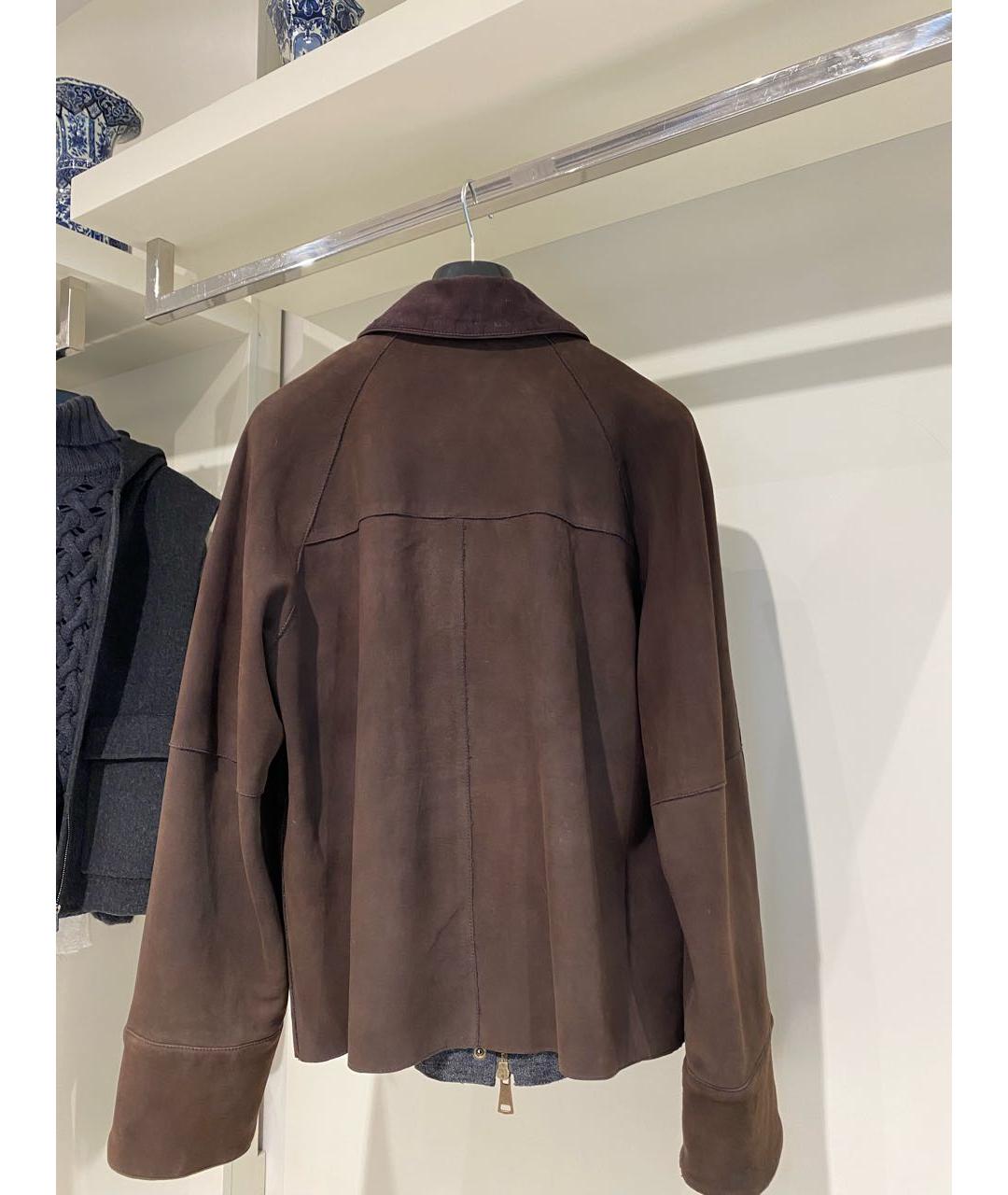 P.A.R.O.S.H. Коричневая замшевая куртка, фото 4