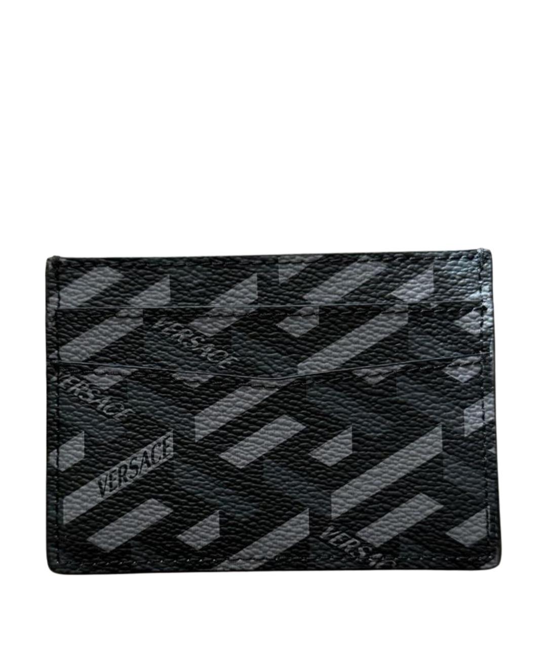 VERSACE Антрацитовый кардхолдер, фото 1