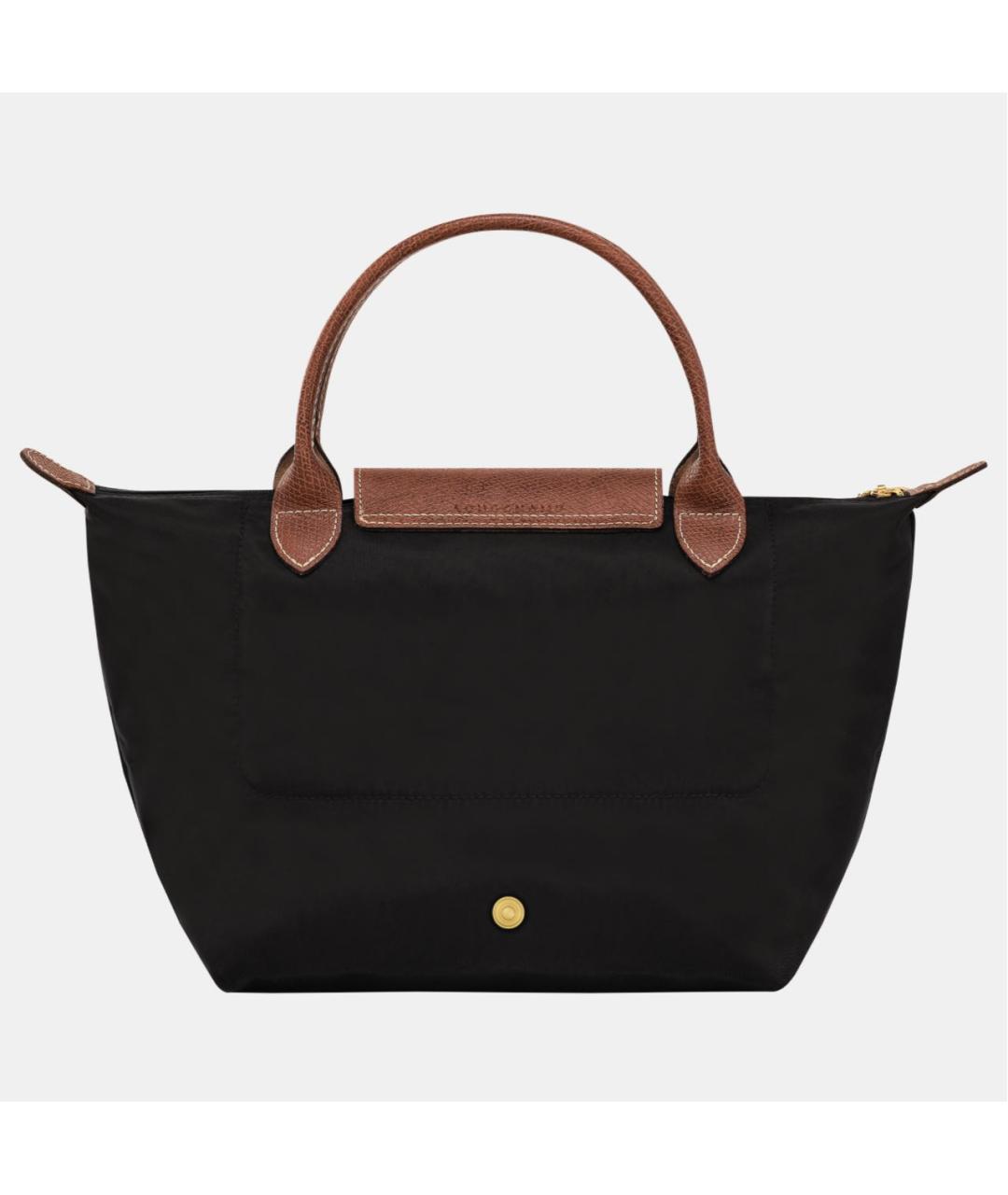 LONGCHAMP Черная тканевая сумка тоут, фото 3