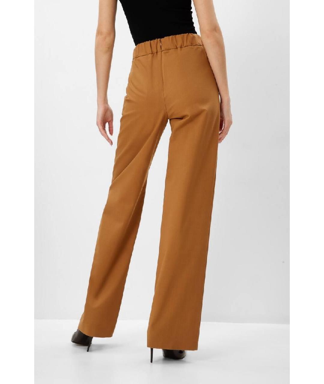 DOLCE&GABBANA Коричневые брюки широкие, фото 2