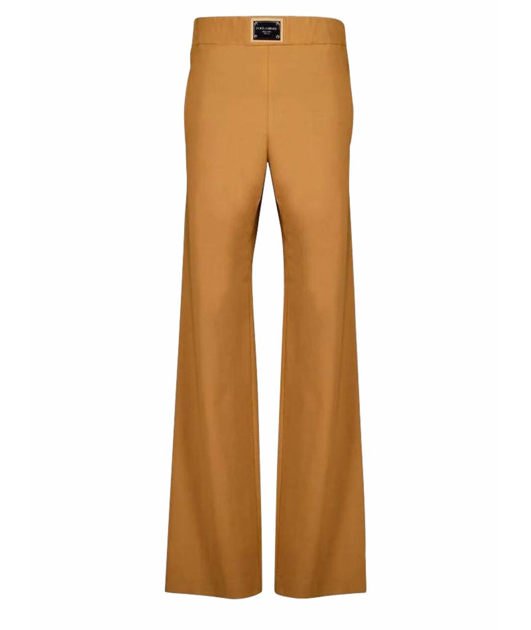 DOLCE&GABBANA Коричневые брюки широкие, фото 1