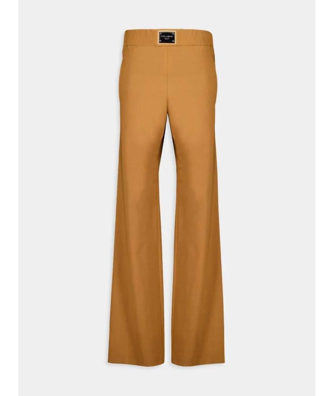 DOLCE&GABBANA Коричневые брюки широкие, фото 9