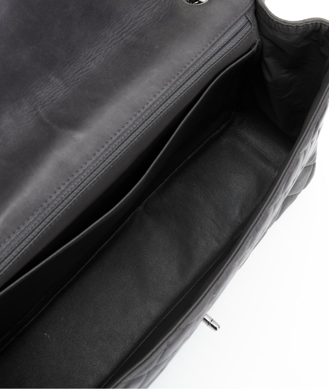 CHANEL Серая кожаная сумка через плечо, фото 8