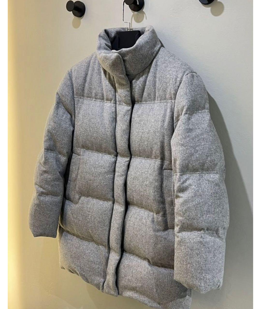 12 STOREEZ Серый шерстяной пуховик, фото 9