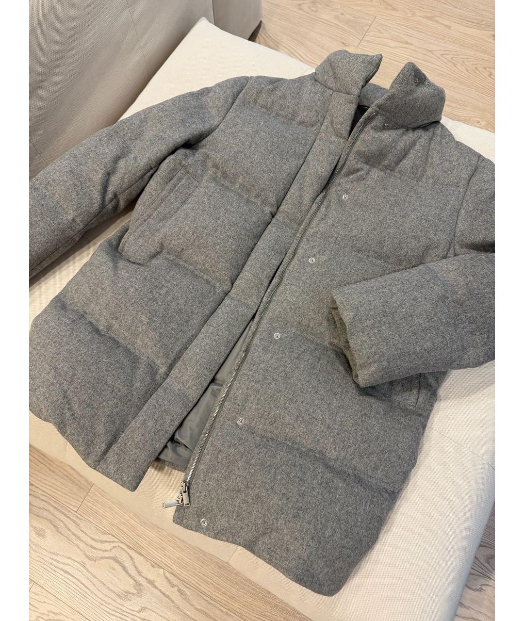 12 STOREEZ Серый шерстяной пуховик, фото 2