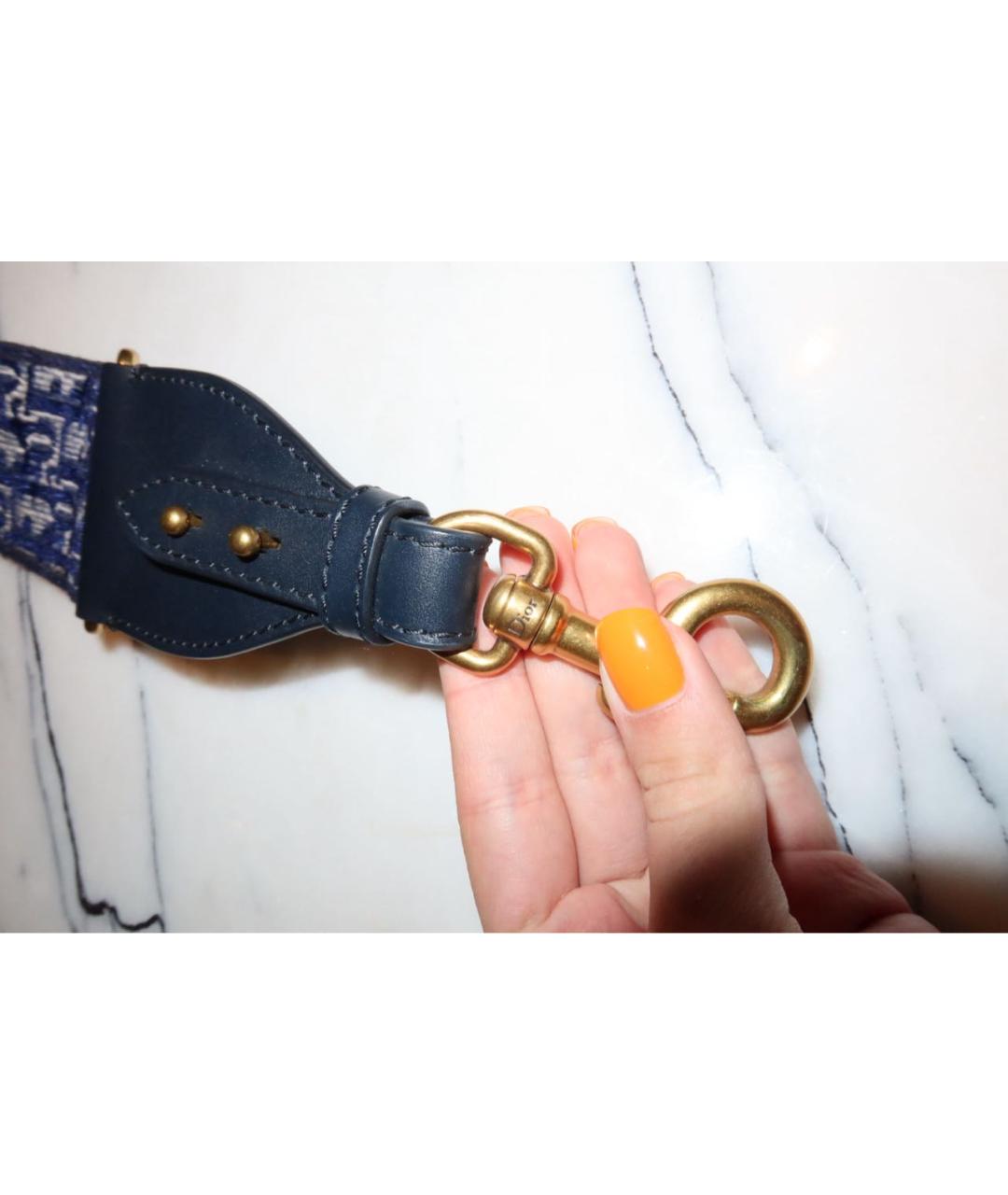 CHRISTIAN DIOR Темно-синий ремень, фото 6