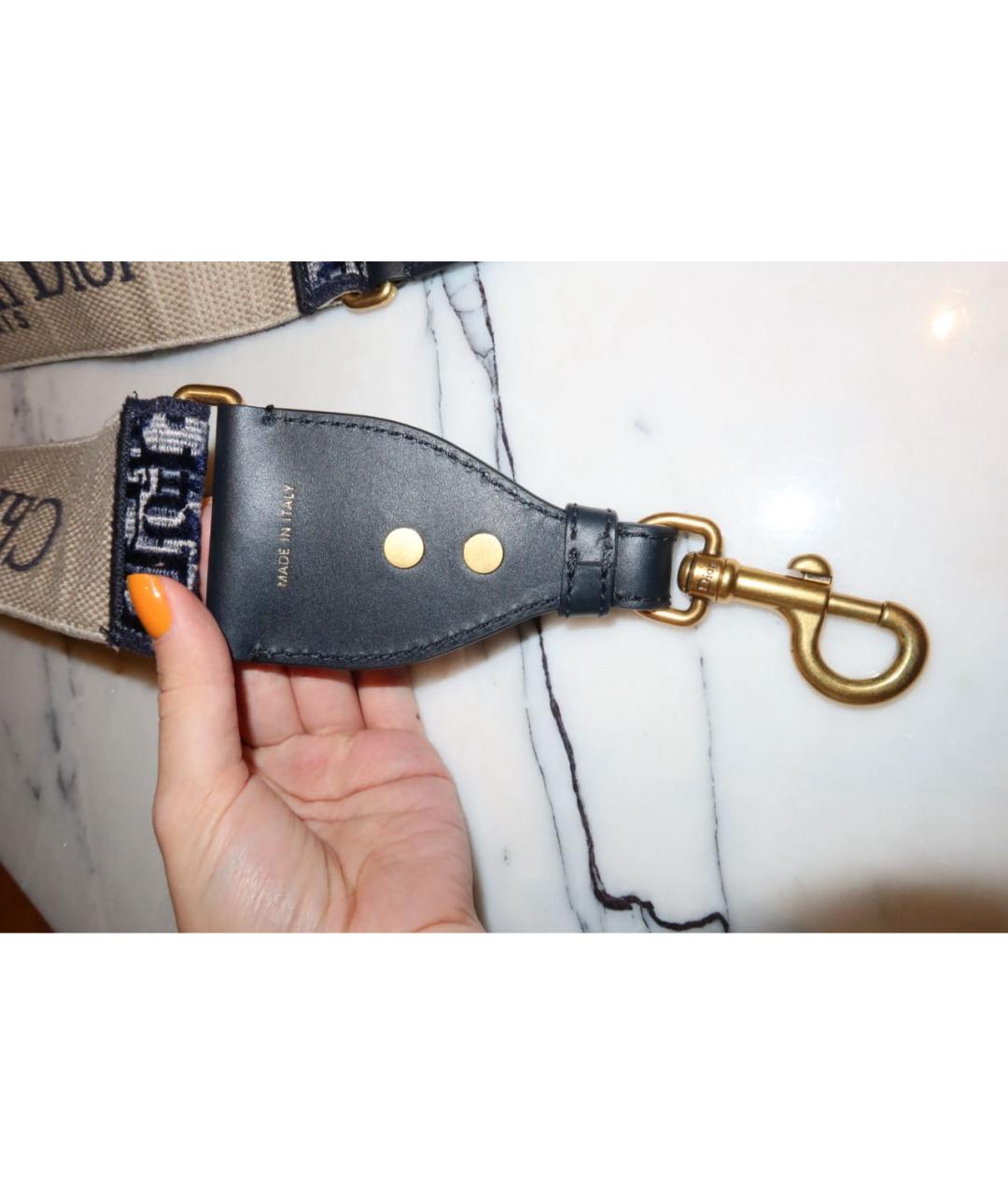 CHRISTIAN DIOR Темно-синий ремень, фото 2