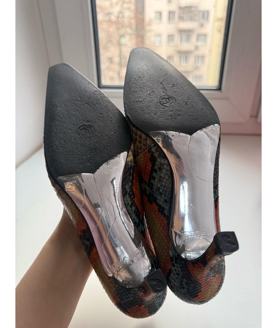CHANEL Мульти туфли из экзотической кожи, фото 5