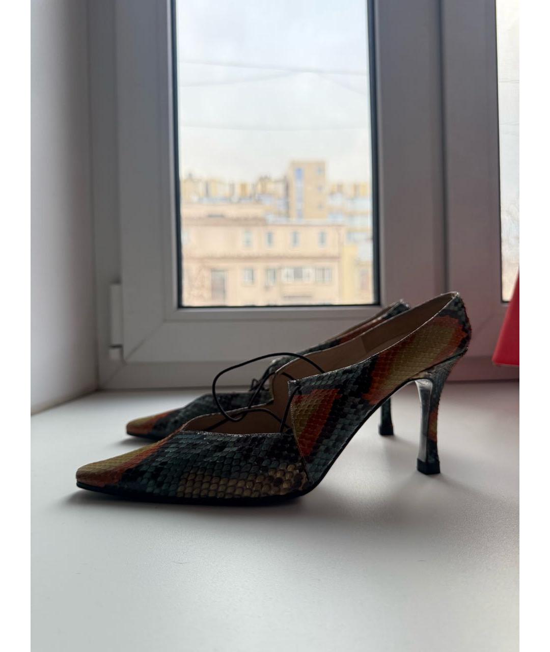 CHANEL Мульти туфли из экзотической кожи, фото 3