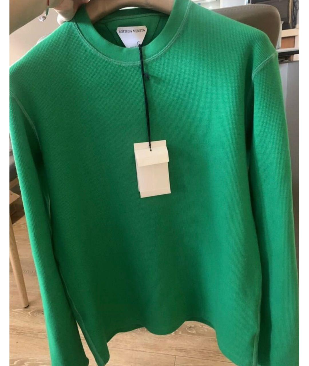 BOTTEGA VENETA Зеленый джемпер / свитер, фото 2
