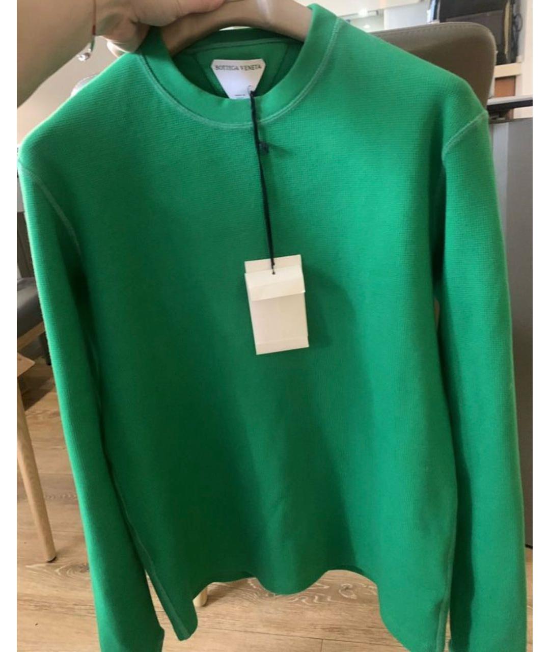 BOTTEGA VENETA Зеленый джемпер / свитер, фото 9
