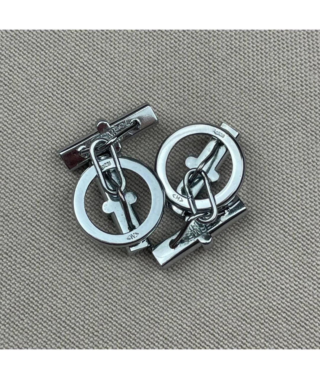 HERMES Серебряные запонки, фото 2