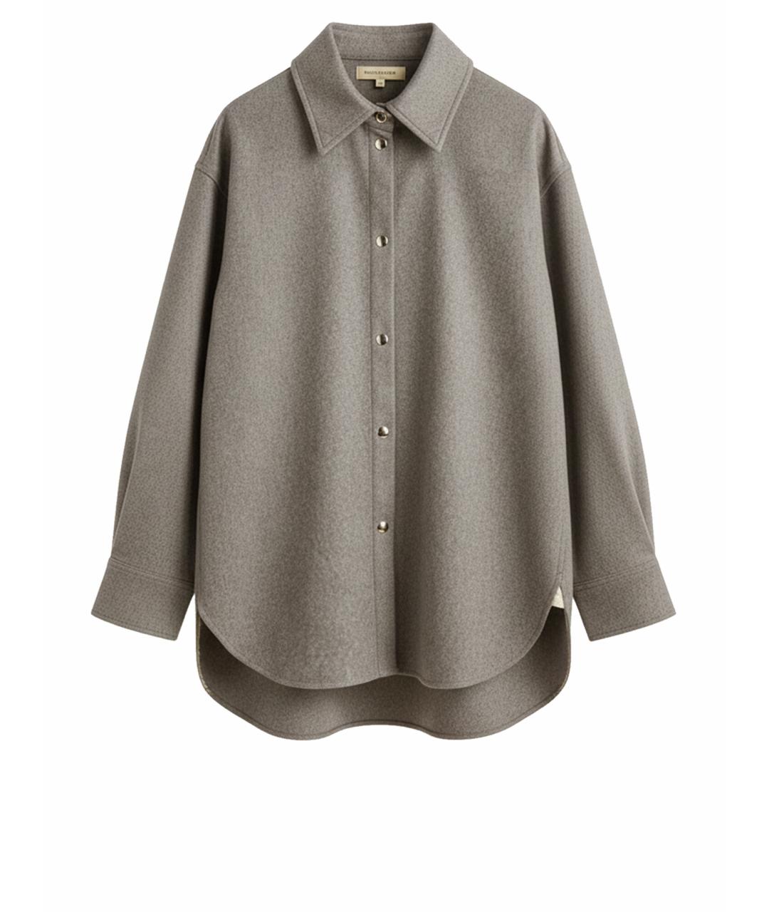 ACNE STUDIOS Серая шерстяная рубашка, фото 1