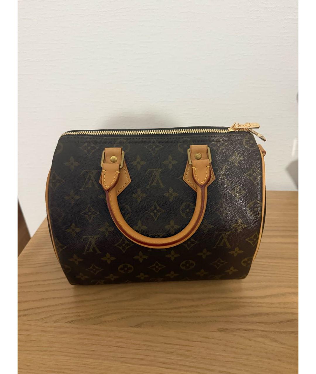 LOUIS VUITTON Коричневая сумка с короткими ручками, фото 6