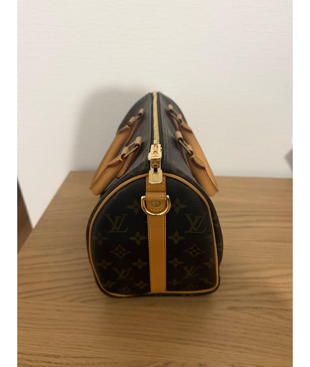 LOUIS VUITTON Коричневая сумка с короткими ручками, фото 3